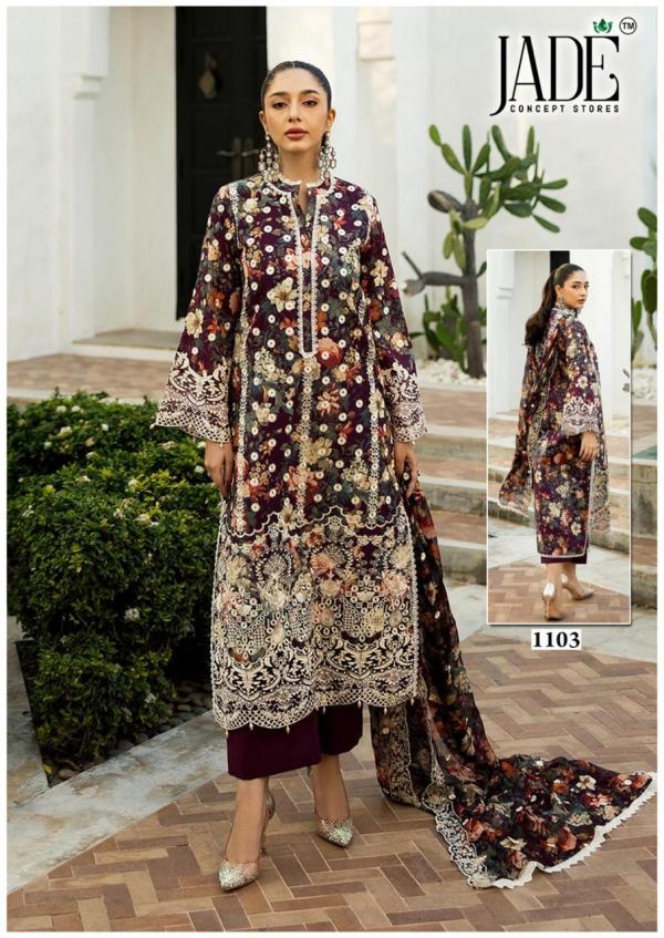 Jade Binsaeed Vol-11 – Karachi Dress Material